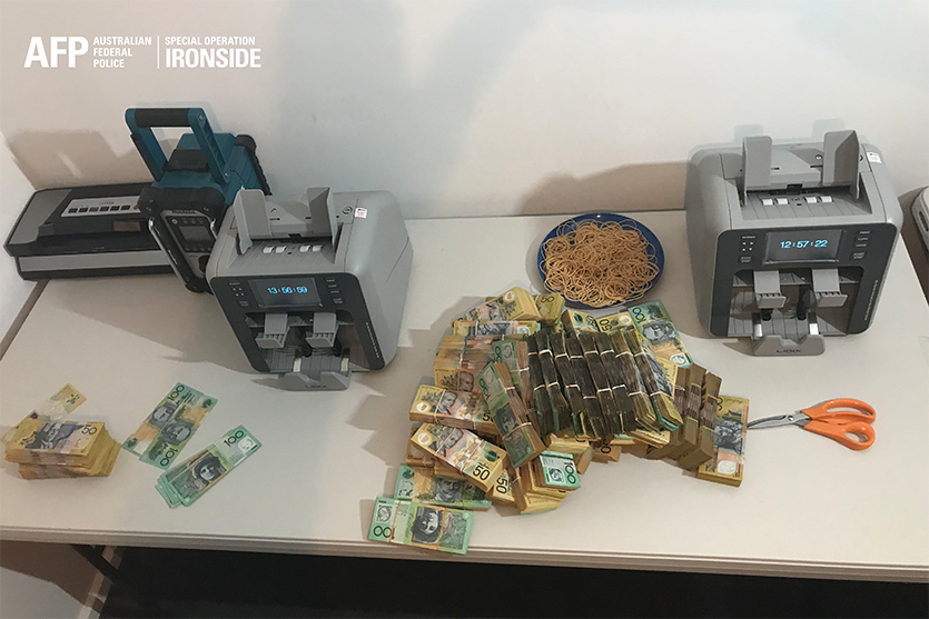 Two electronic currency counters and cryovac sealing equipment were also seized, along with $6.1 million predominantly $100 and $50 bills from a Girrawheen property in November 2020.