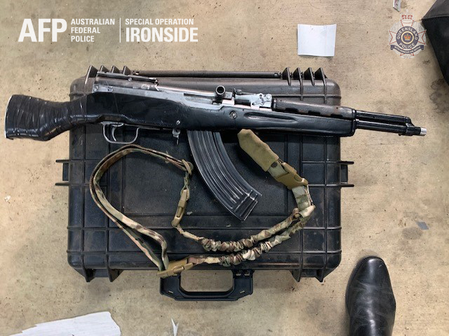 Police executing a search warrant at a Mt Mee property on May 18 seized a semi-automatic rifle. 
